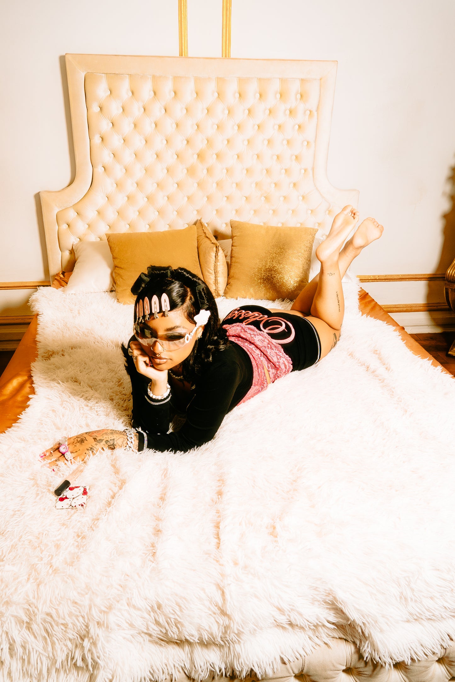 Pretty in Pink lace Tracksuits- Short